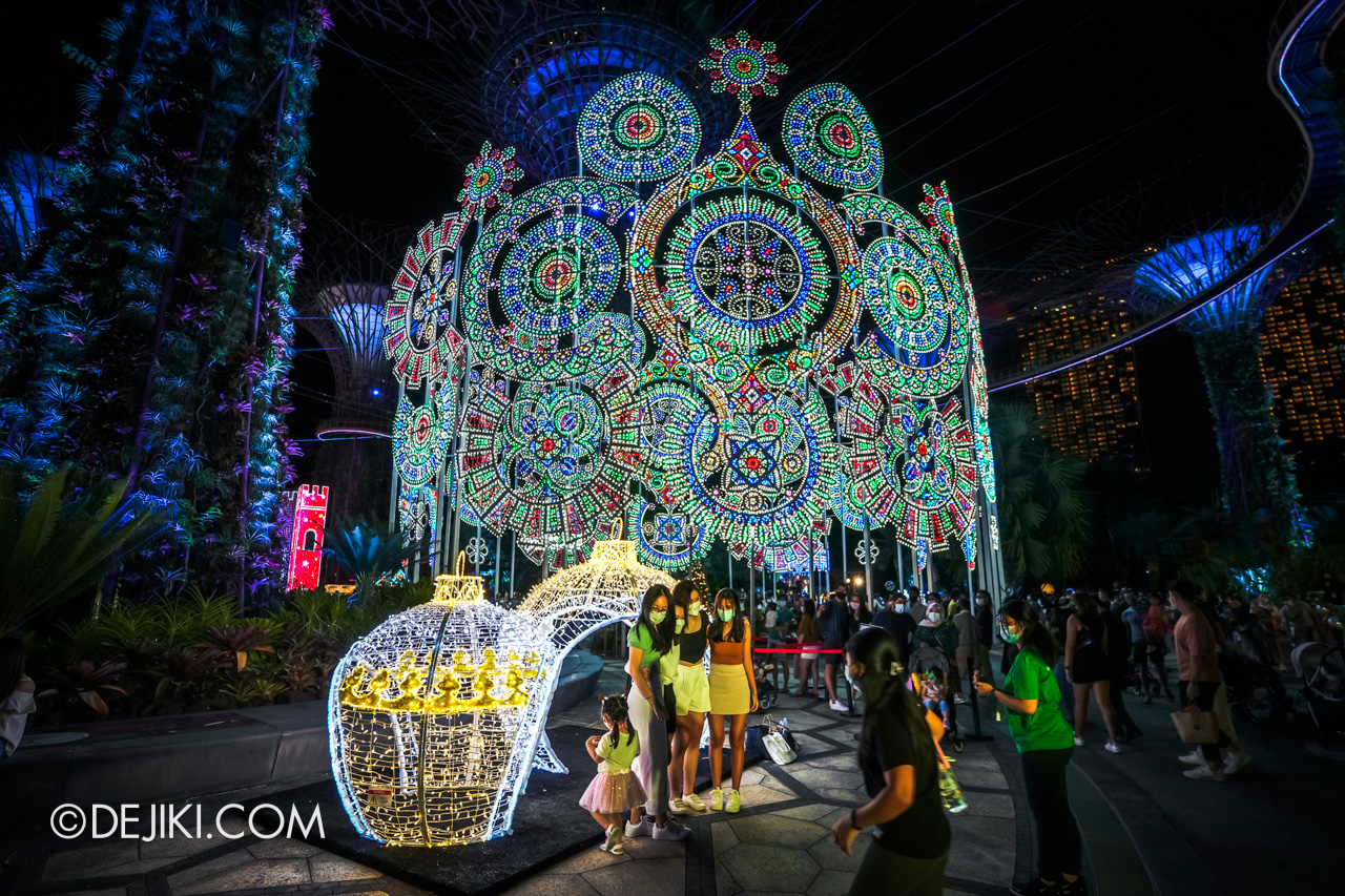 Gardens by the Bay Christmas Wonderland 2021 Light Displays Ornament Ball