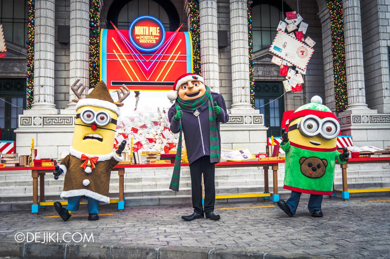 Universal Studios Singapore Its Showtime Premium Christmas Experience Pre dinner Exclusive Meet and Greet Gru and Minions