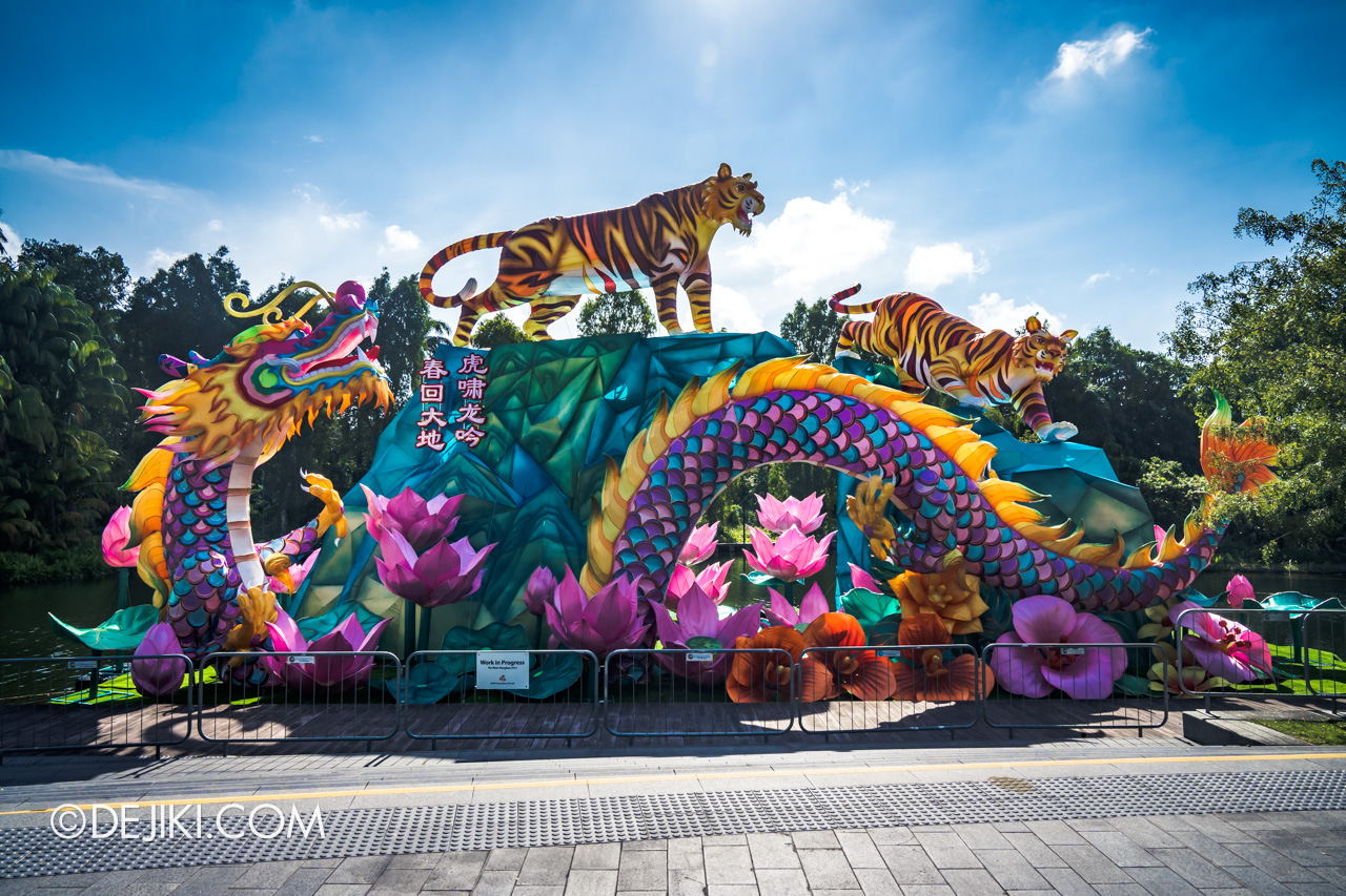 Gardens by the Bay 2022 Dahlia Dreams River Hongbao setup