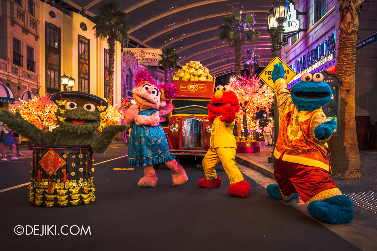 Universal Studios Singapore Its Showtime Premium Experience CNY Lunar New Year 9 Final Meet and Greets Sesame Street Oscar Abby Cadabby Elmo Cookie Monster