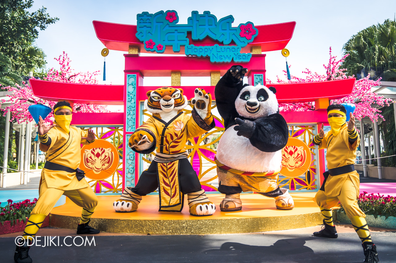 Universal Studios Singapore Park Update 2022 Leap Into Fun Lunar New Year event Hollywood Meet and Greet Master Tigress and Po Kung Fu Panda