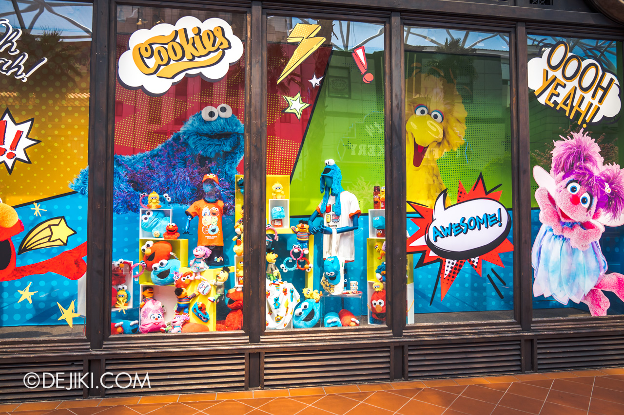 Universal Studios Singapore Park Update 2022 Leap Into Fun Lunar New Year event Hollywood zone Universal Studios Store window