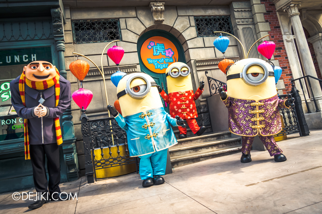 Universal Studios Singapore Park Update 2022 Leap Into Fun Lunar New Year event New York Meet and Greet Minions