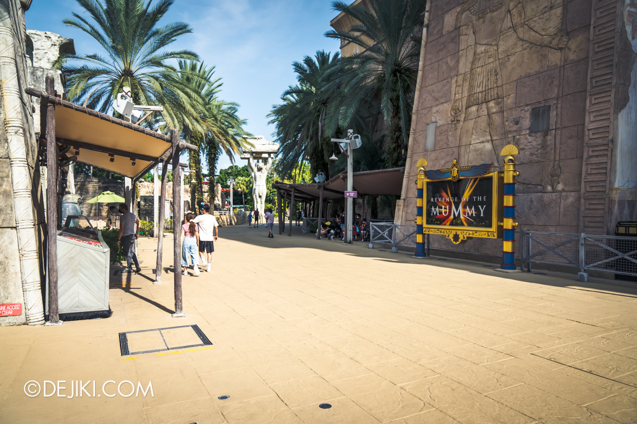 Universal Studios Singapore Park Update 2022 Park repainting maintenance Ancient Egypt 2