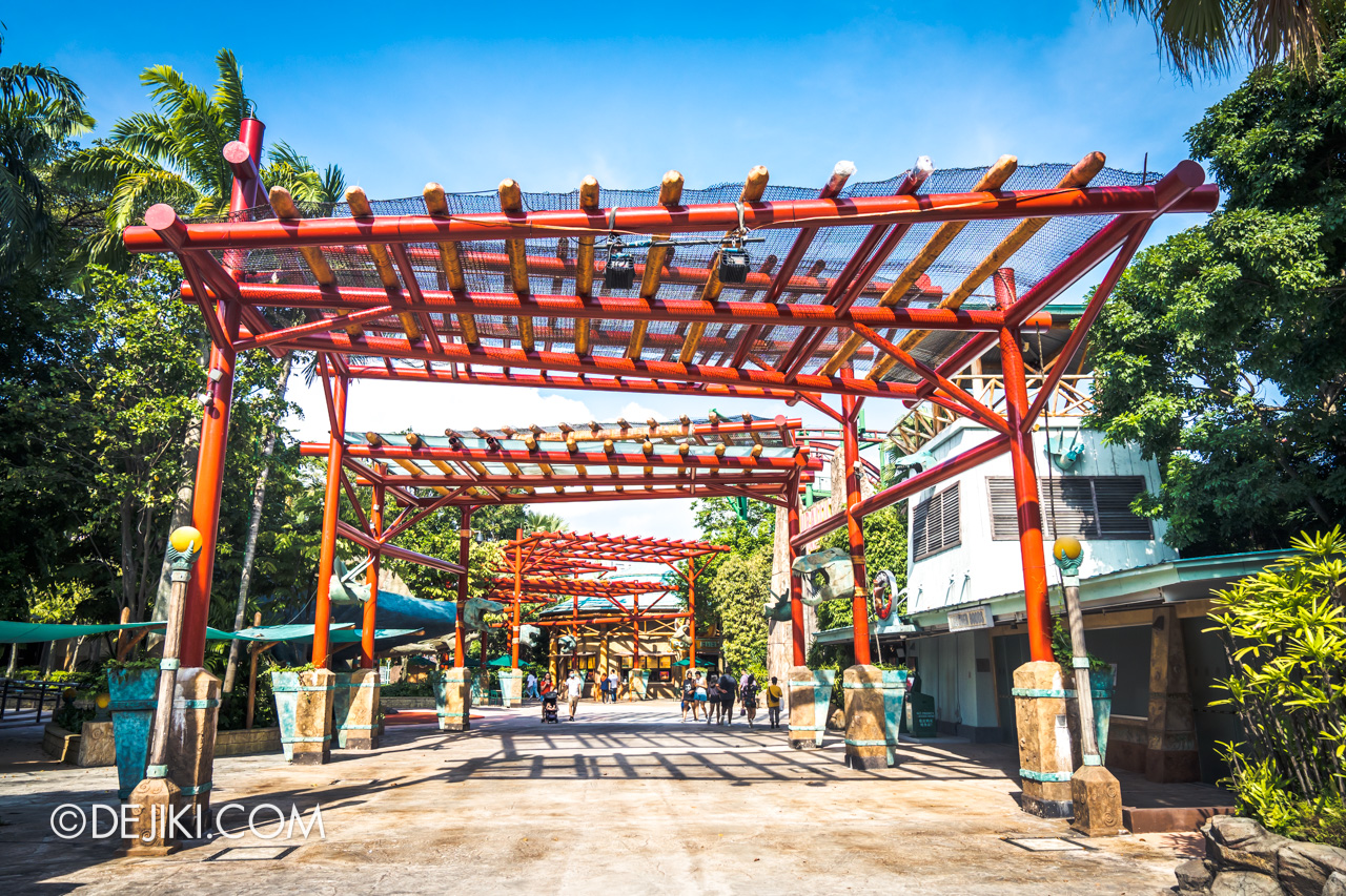 Universal Studios Singapore Park Update 2022 Park repainting maintenance Jurassic Park