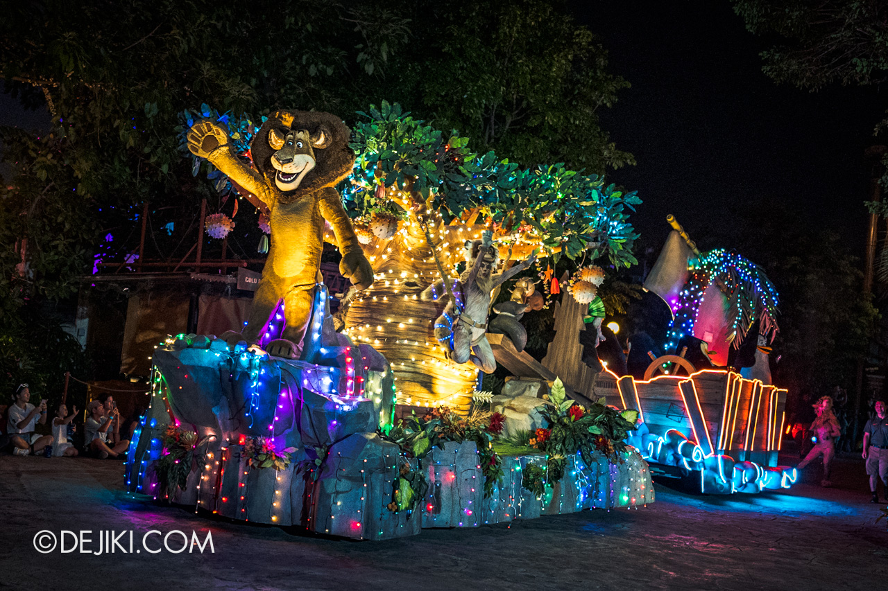 Universal Studios Singapore Madagascar Farewell One Last Boogie 2019 Parade Float Alex