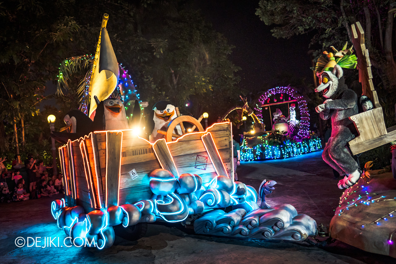 Universal Studios Singapore Madagascar Farewell One Last Boogie 2019 Parade Float Penguins