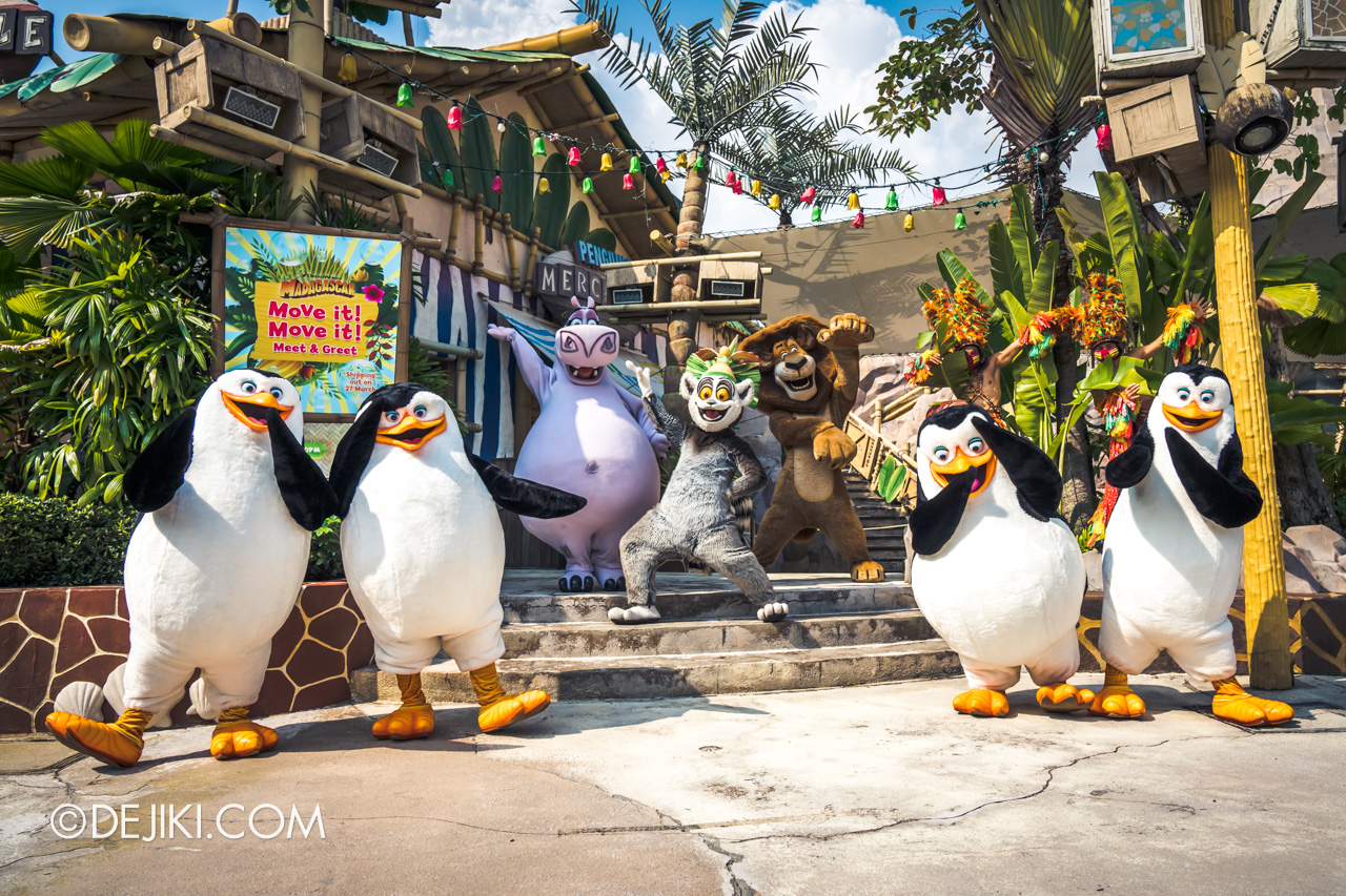 Universal Studios Singapore Madagascar Farewell One Last Boogie Move it Move it Meet and Greet stage 2