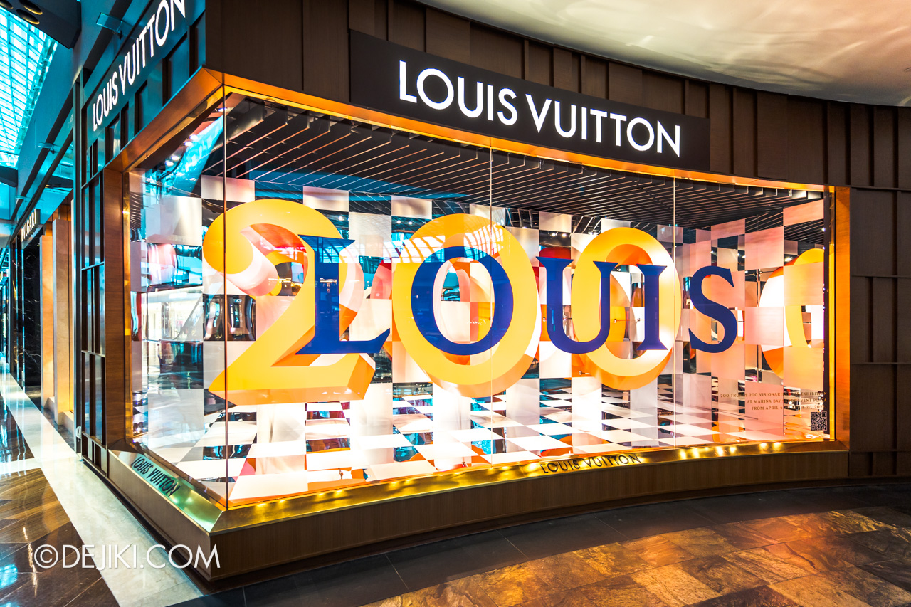Louis Vuitton Island Maison store Marina Bay Sands Singapore Louis 200 store display