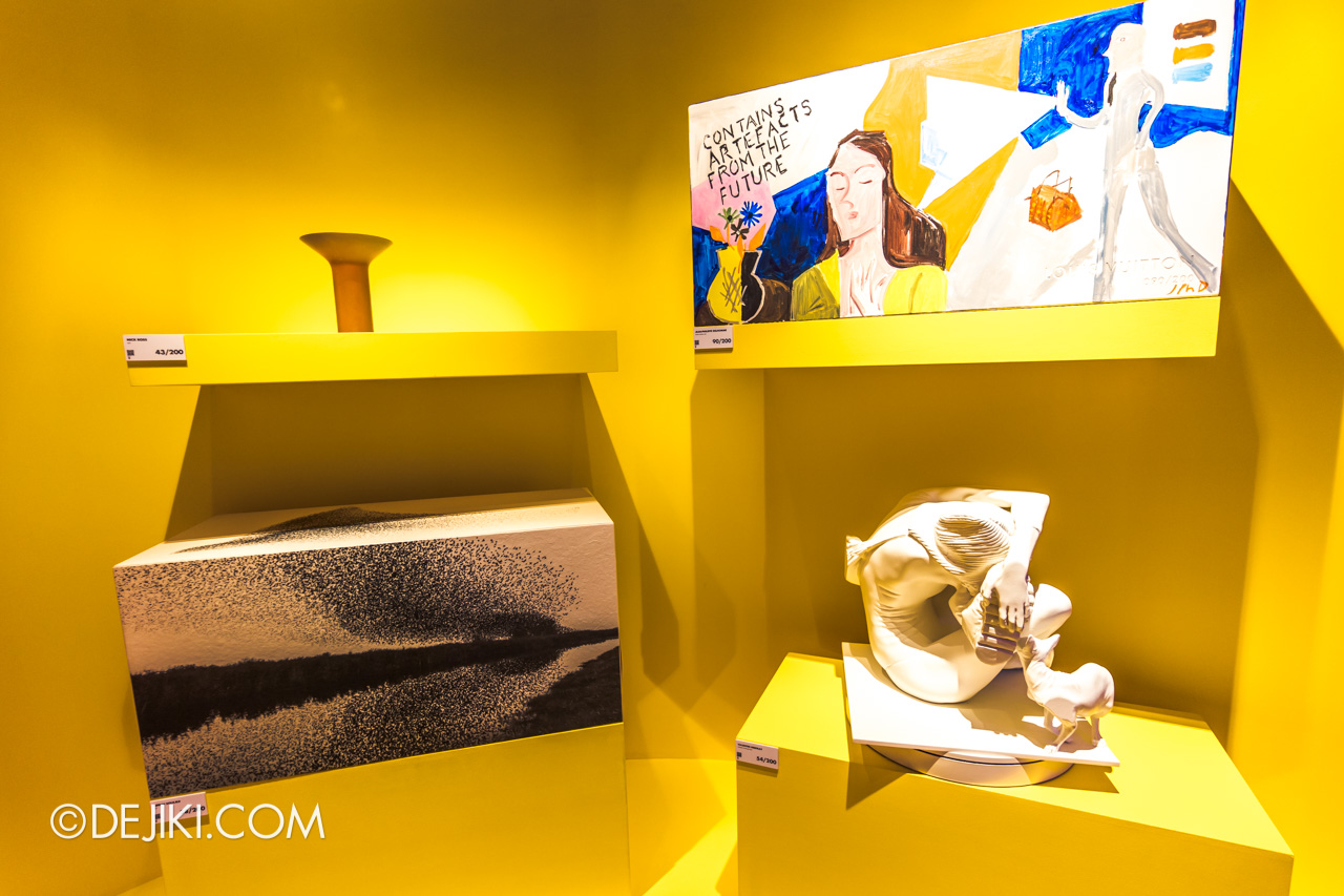 The Dreamscape overview Yellow area 2 Louis Vuitton 200 Trunks 200 Visionaries Exhibition Singapore