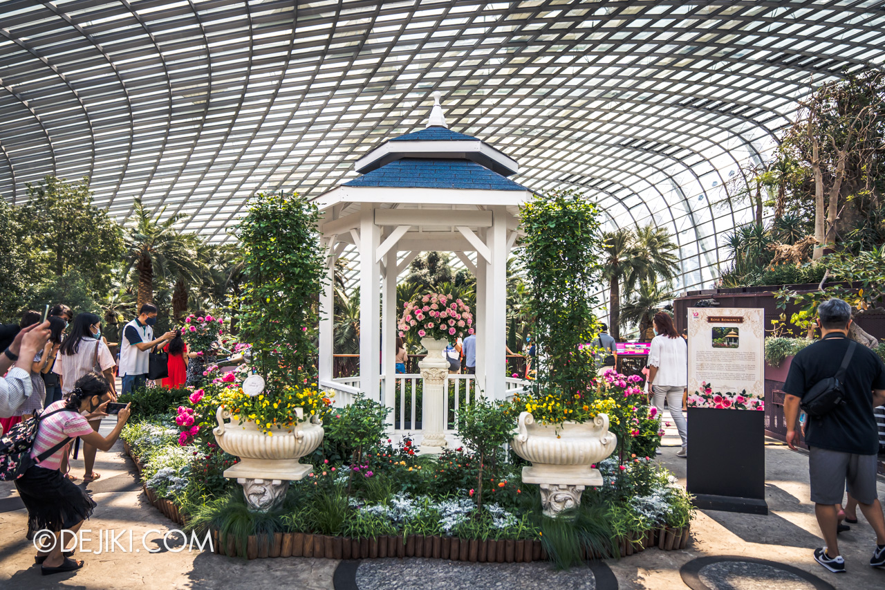 Gardens by the Bay 2022 Rose Romance 1 Flower Dome entrance foyer 1