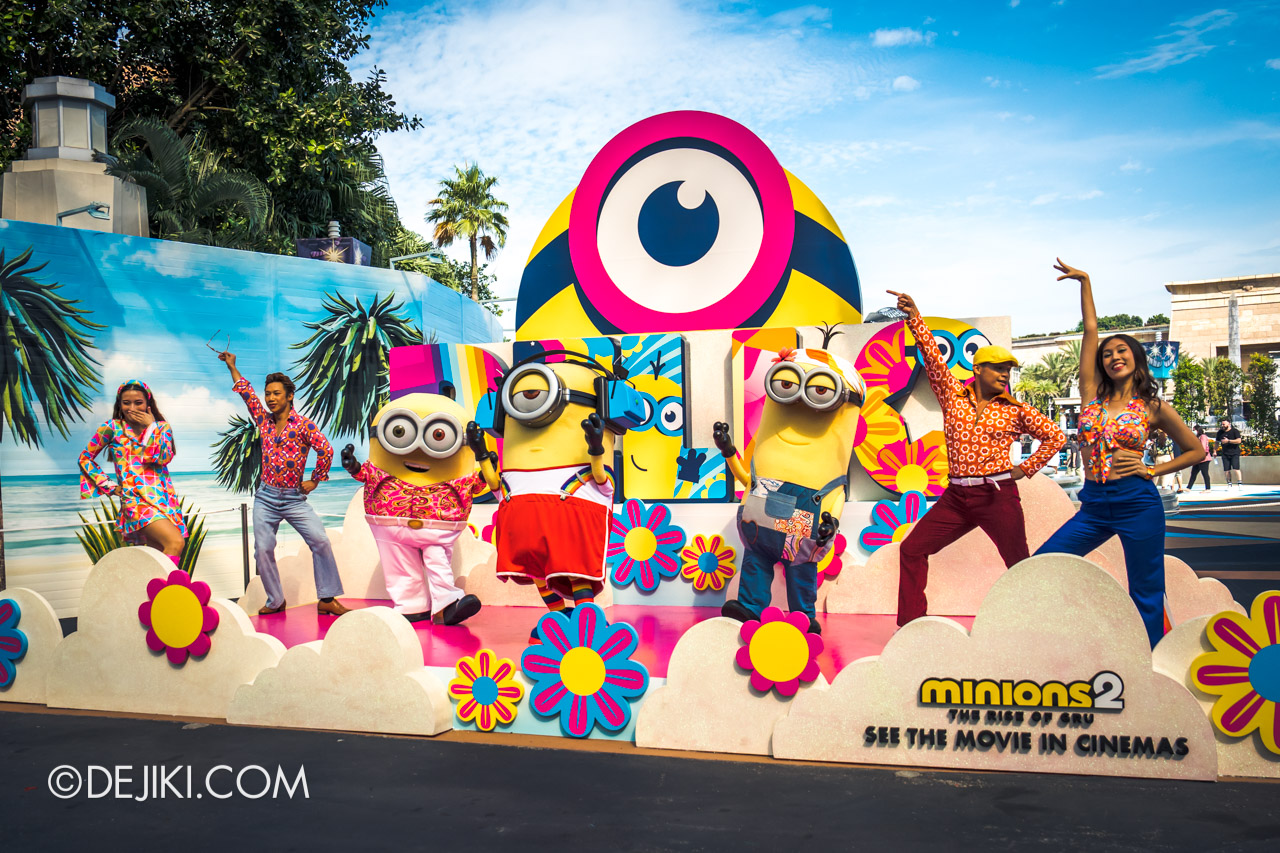 Universal Studios Singapore Groovy Summer 2022 70s Minions Entrance 2