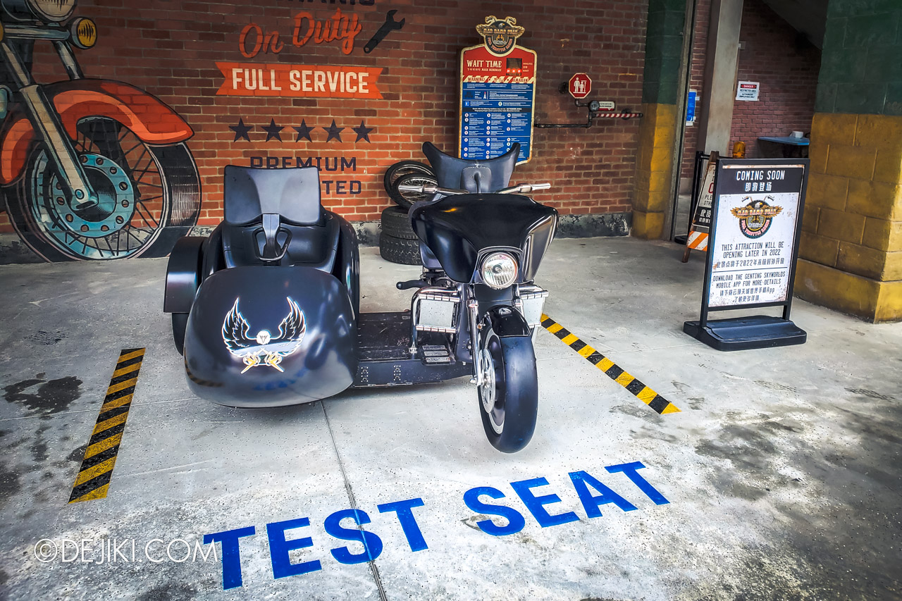 Genting SkyWorlds Theme Park Photo Tour 2 Eagle Mountain Mad Ramp Peak Full Throttle Racing ride test seats