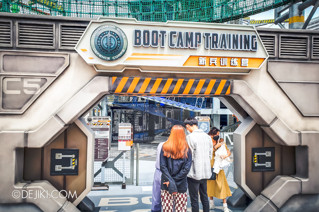 Genting SkyWorlds Theme Park Photo Tour 6 Andromeda Base Boot Camp Training entrance