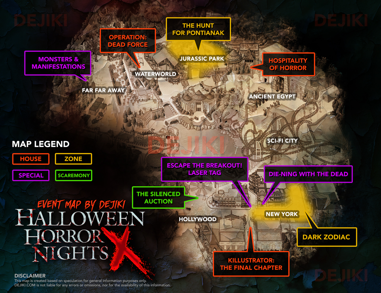 USS Halloween Horror Nights 10 Event Guide + EVENT GUIDE
