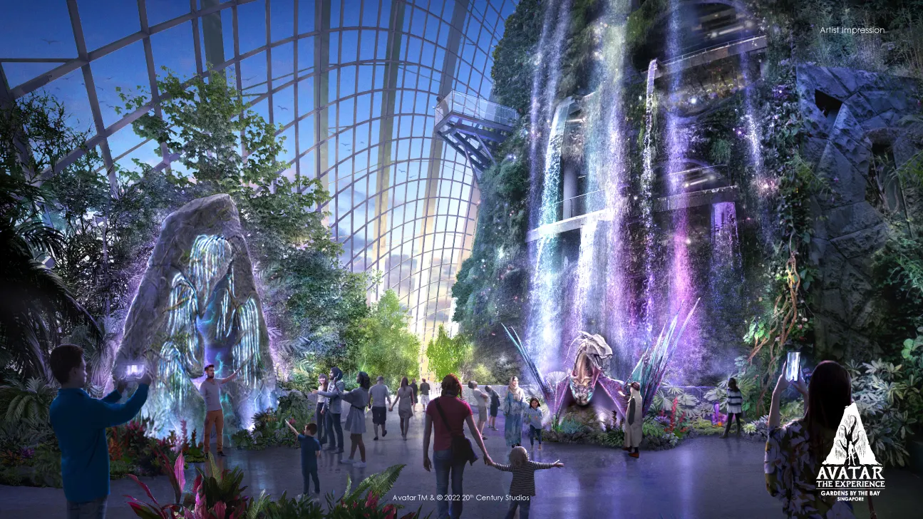 Avatar The Experience Artist Impression Cloud Forest The Falls