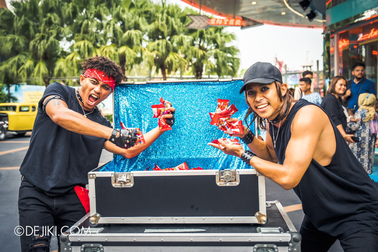 USS Trick or Thrills Daytime Halloween event Rock Trolls dancers