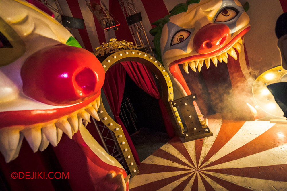 USS Halloween Horror Nights 10 Haunted House Killustrator The Final Chapter 3 Clowns Circus room