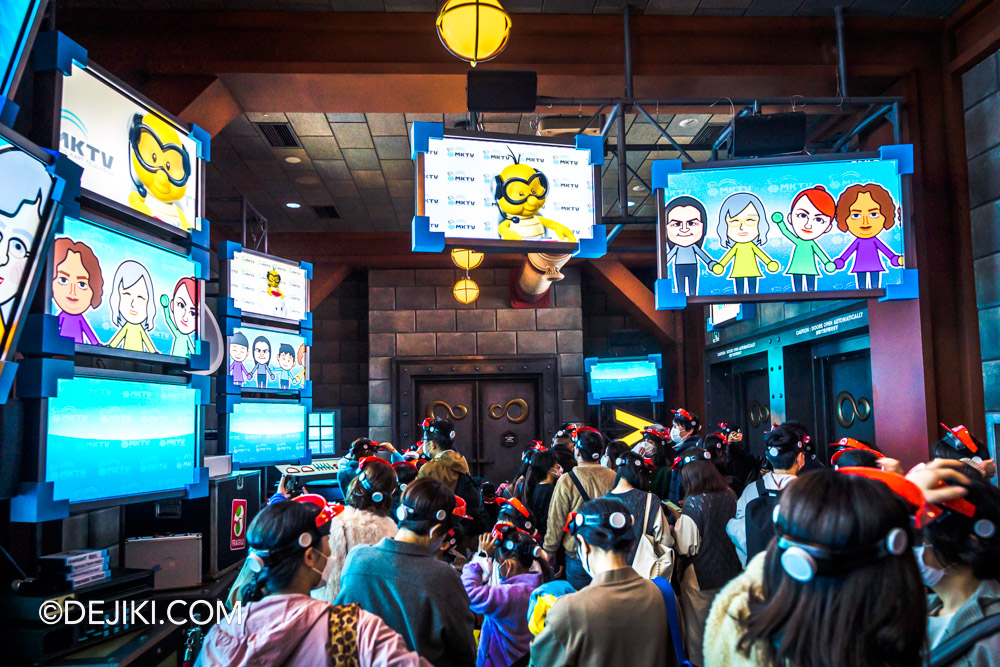 Universal Studios Japan Super Nintendo World Mario Kart Koopa Challenge 7 Preshow Room 1 front