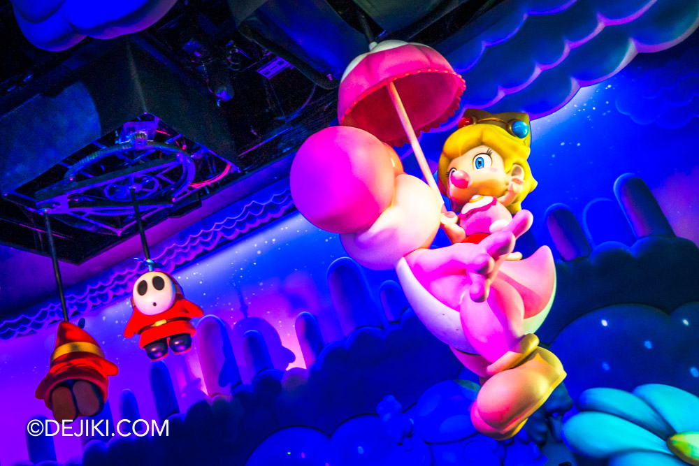 Universal Studios Japan Super Nintendo World Yoshis Adventure on ride 4 indoor baby peach