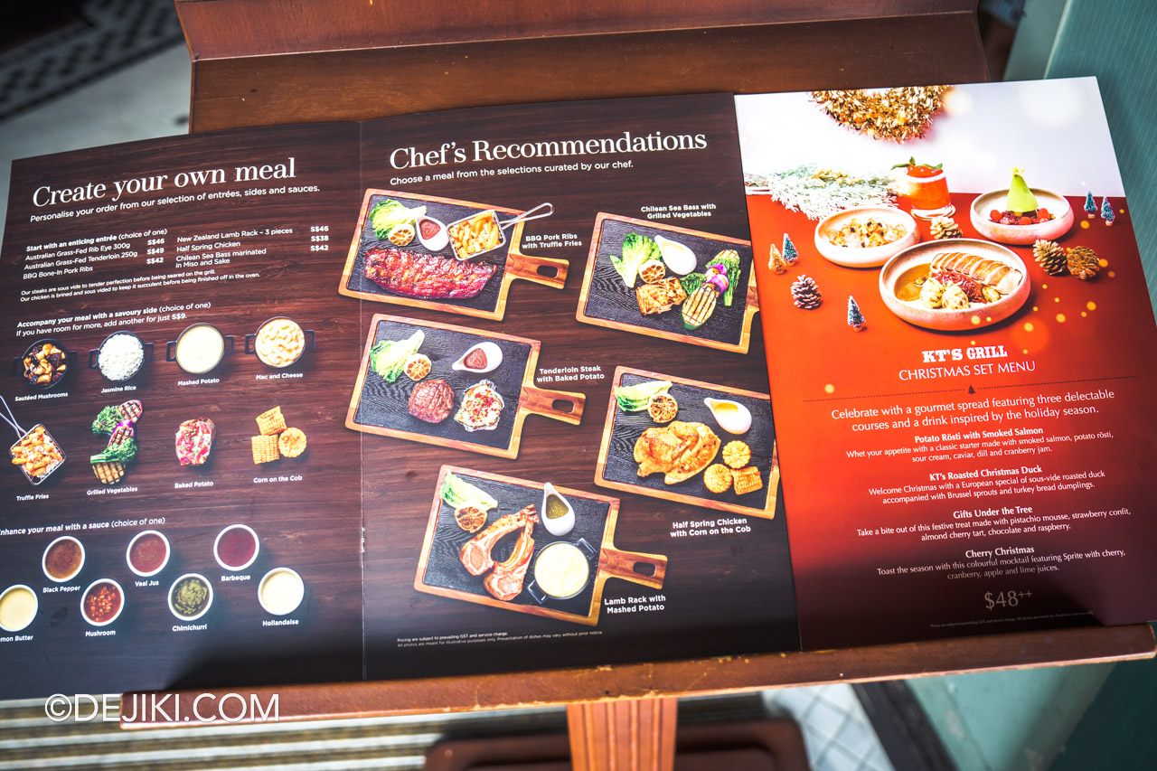 Universal Studios Singapore Park Update 2022 A Universal Christmas Holiday Menu at KTs Grill Reopening