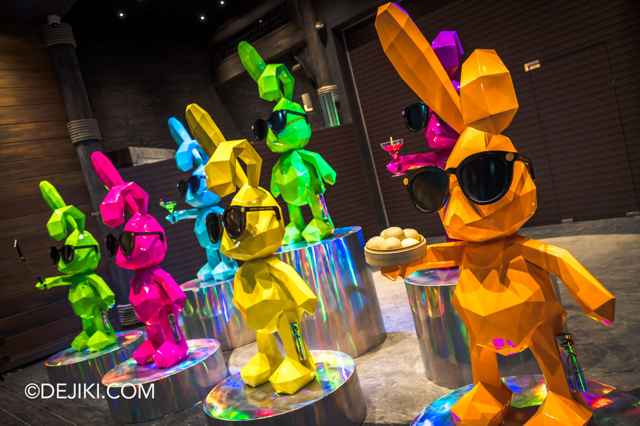 Resorts World Sentosa Bunnyverse sculptures at RWS Theater Entrance Van Gogh Immersive Experience 2