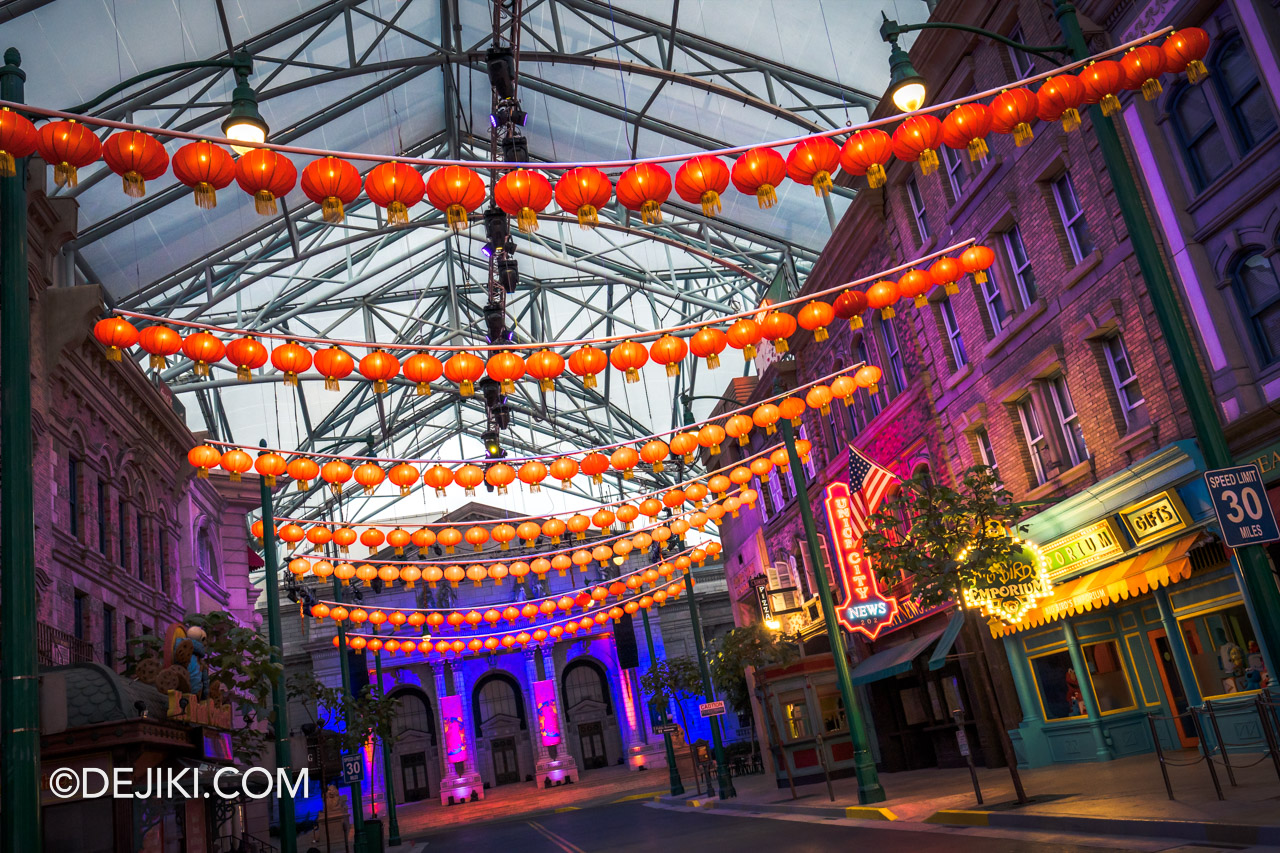 Universal Studios Singapore Chinese New Year 2023 Stay and Lo Hei with the Stars Lanterns at New York Street