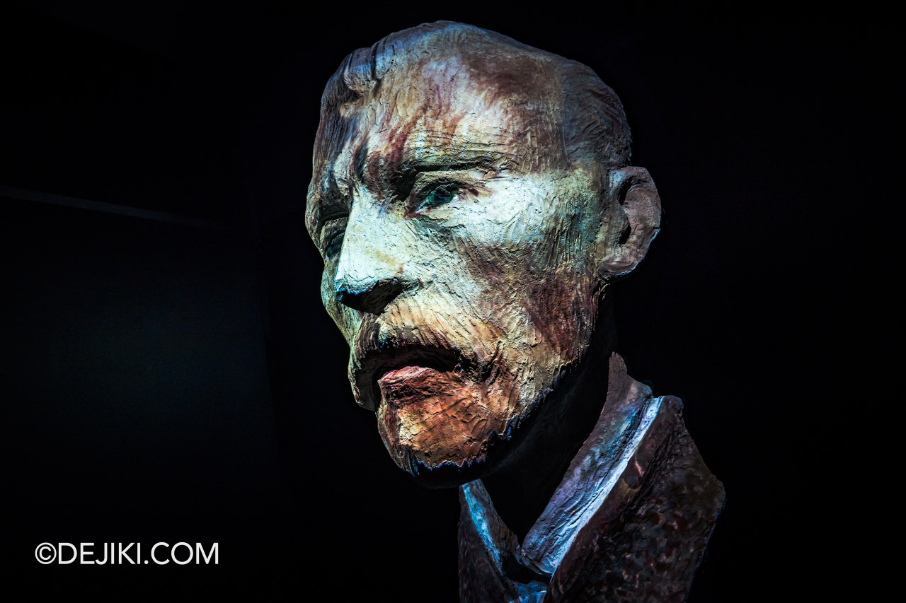 Van Gogh The Immersive Experience Singapore RWS 3 About The Artist 3D bust of Vincent