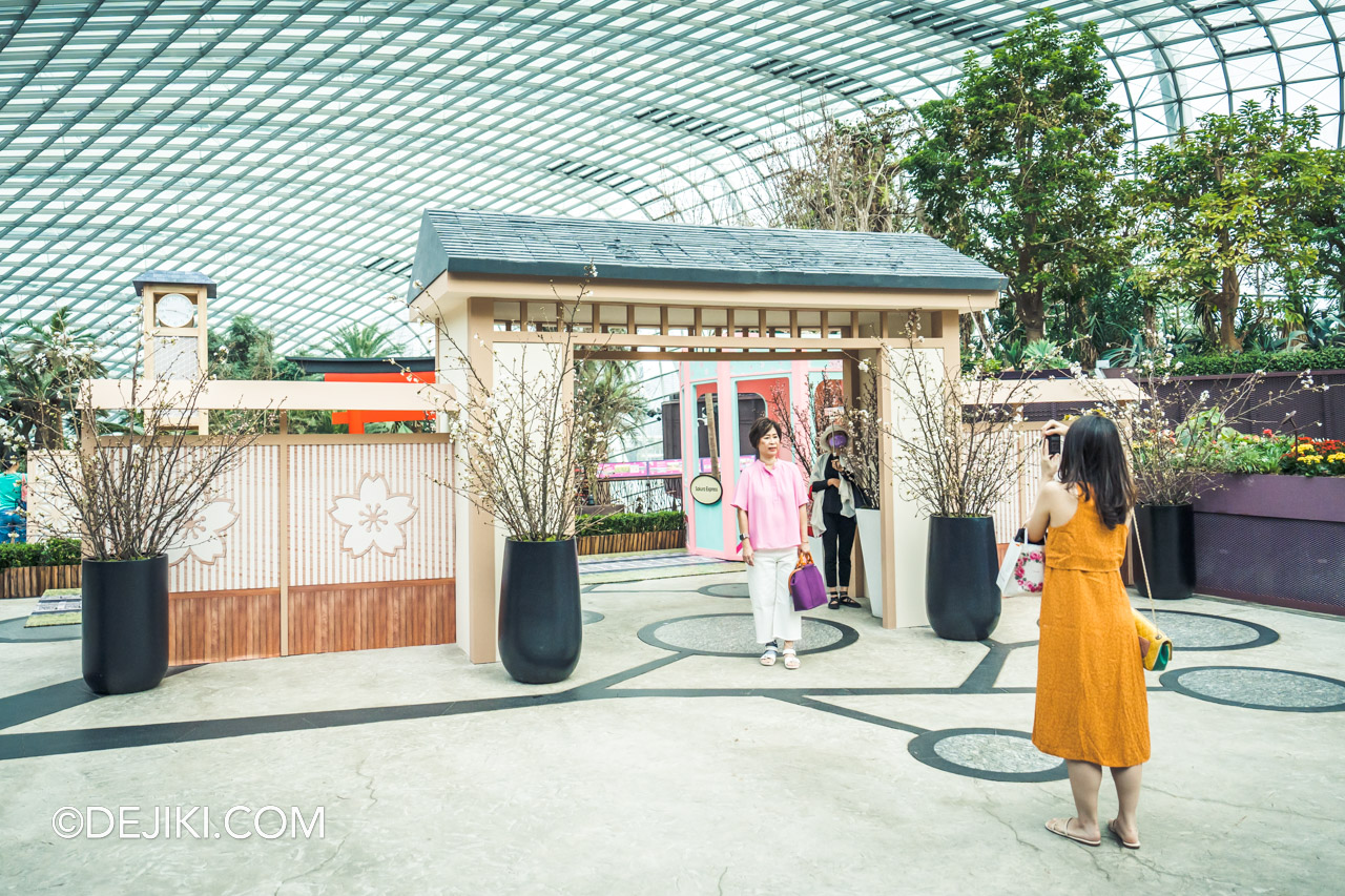 Gardens by the Bay Sakura 2023 Flower Dome 1 Entrance display