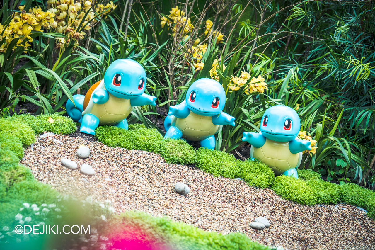 Gardens by the Bay Sakura 2023 Flower Dome 3 Pokemon Forest Squirtle