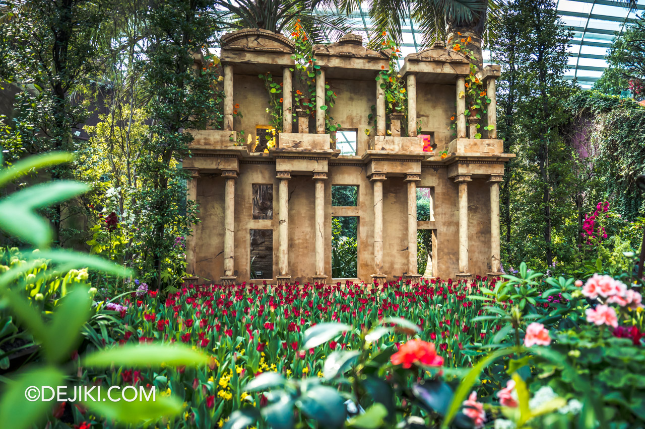 Gardens by the Bay Tulipmania 2023 Flower Dome 6 Library of Celsus