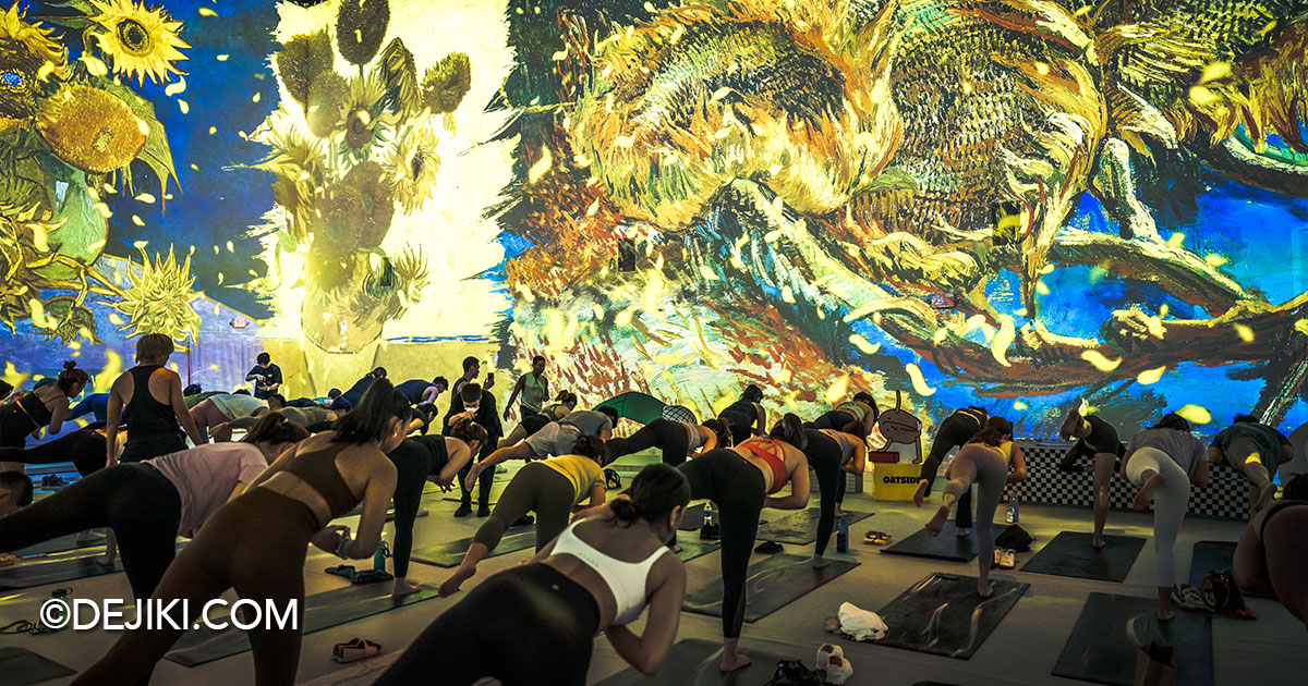 Yoga at Van Gogh: The Immersive Experience Singapore - The Art of Flow