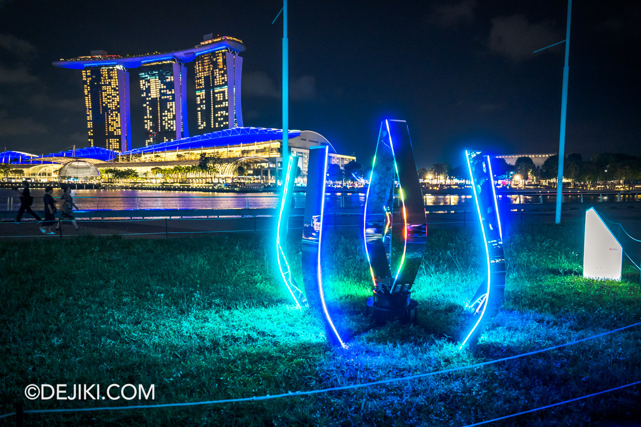 i Light Singapore 2023 at Marina Bay Light Anemones by Studio Kebbel 2