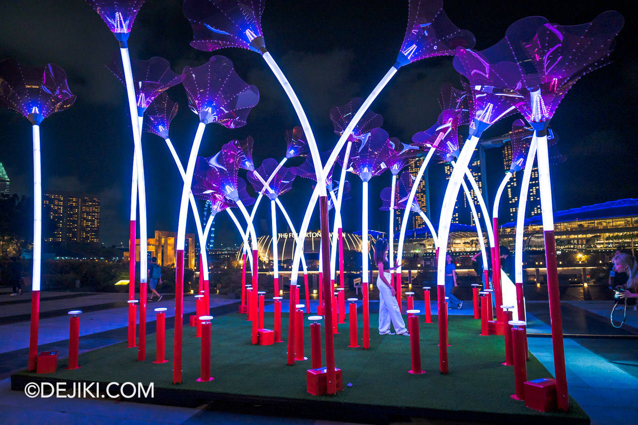 i Light Singapore 2023 at Marina Bay Trumpet Flowers by Amigo and Amigo