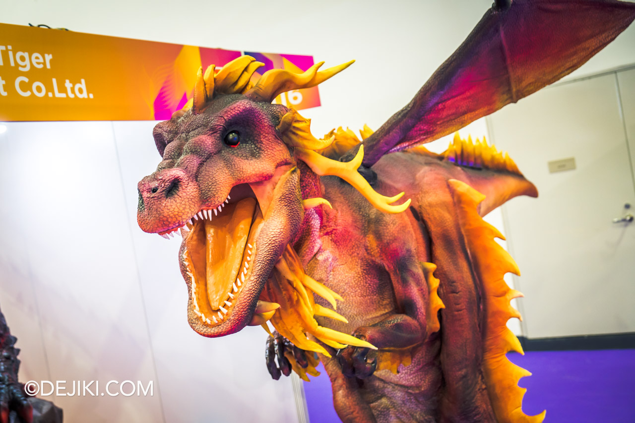 IAAPA Expo Asia 2023 at Marina Bay Sands Singapore Show Floor Dragon Mascot by Zigong Red Tiger Culture and Art