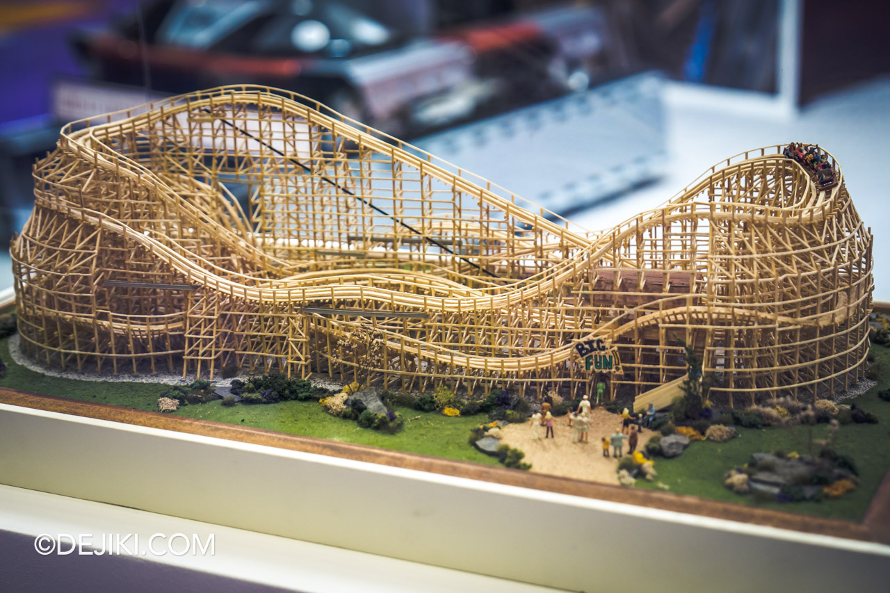 IAAPA Expo Asia 2023 at Marina Bay Sands Singapore Show Floor Great Coasters International Inc Wooden Coaster scale model
