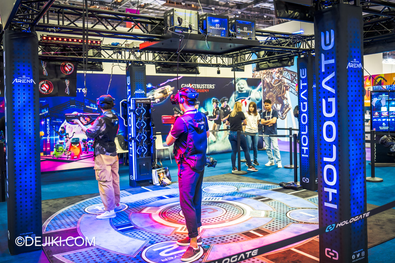 IAAPA Expo Asia 2023 at Marina Bay Sands Singapore Show Floor Hologate Arena Ghostbusters VR