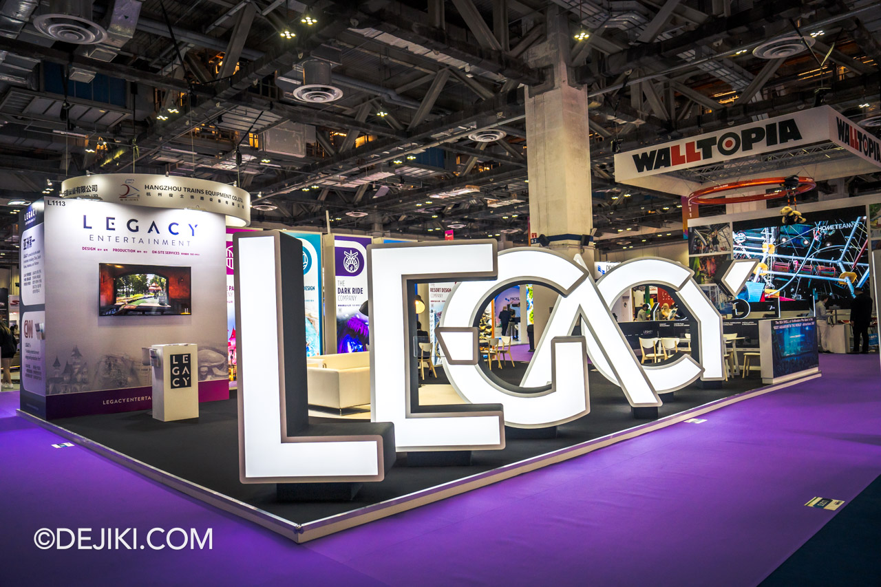 IAAPA Expo Asia 2023 at Marina Bay Sands Singapore Show Floor Legacy Entertainment booth overview