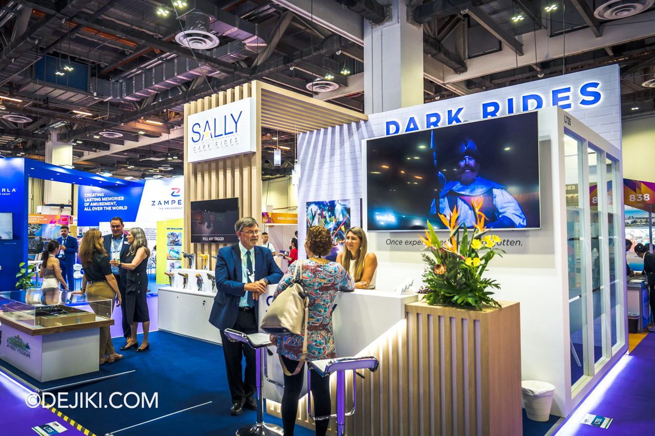 IAAPA Expo Asia 2023 at Marina Bay Sands Singapore Show Floor Sally Dark Rides overview