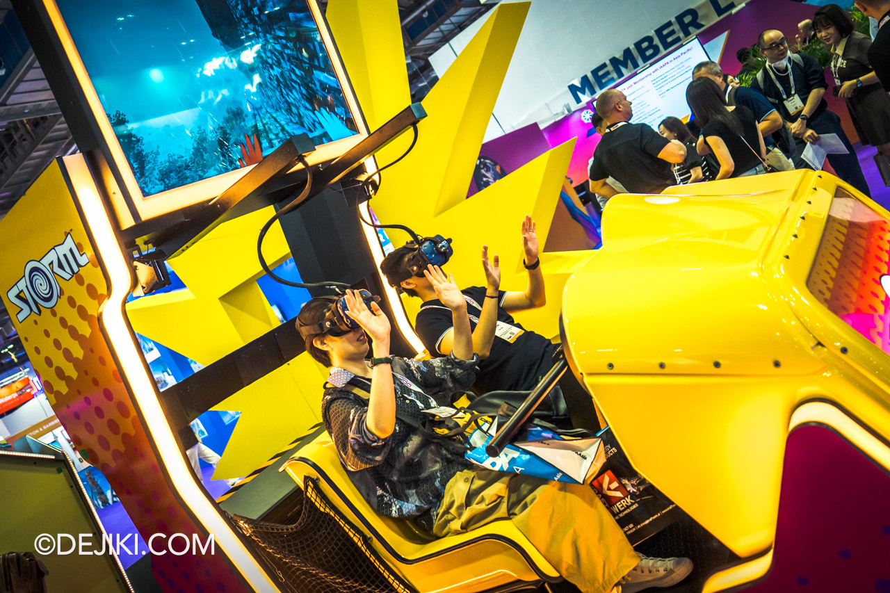 IAAPA Expo Asia 2023 at Marina Bay Sands Singapore Show Floor Triotech Storm Ride System