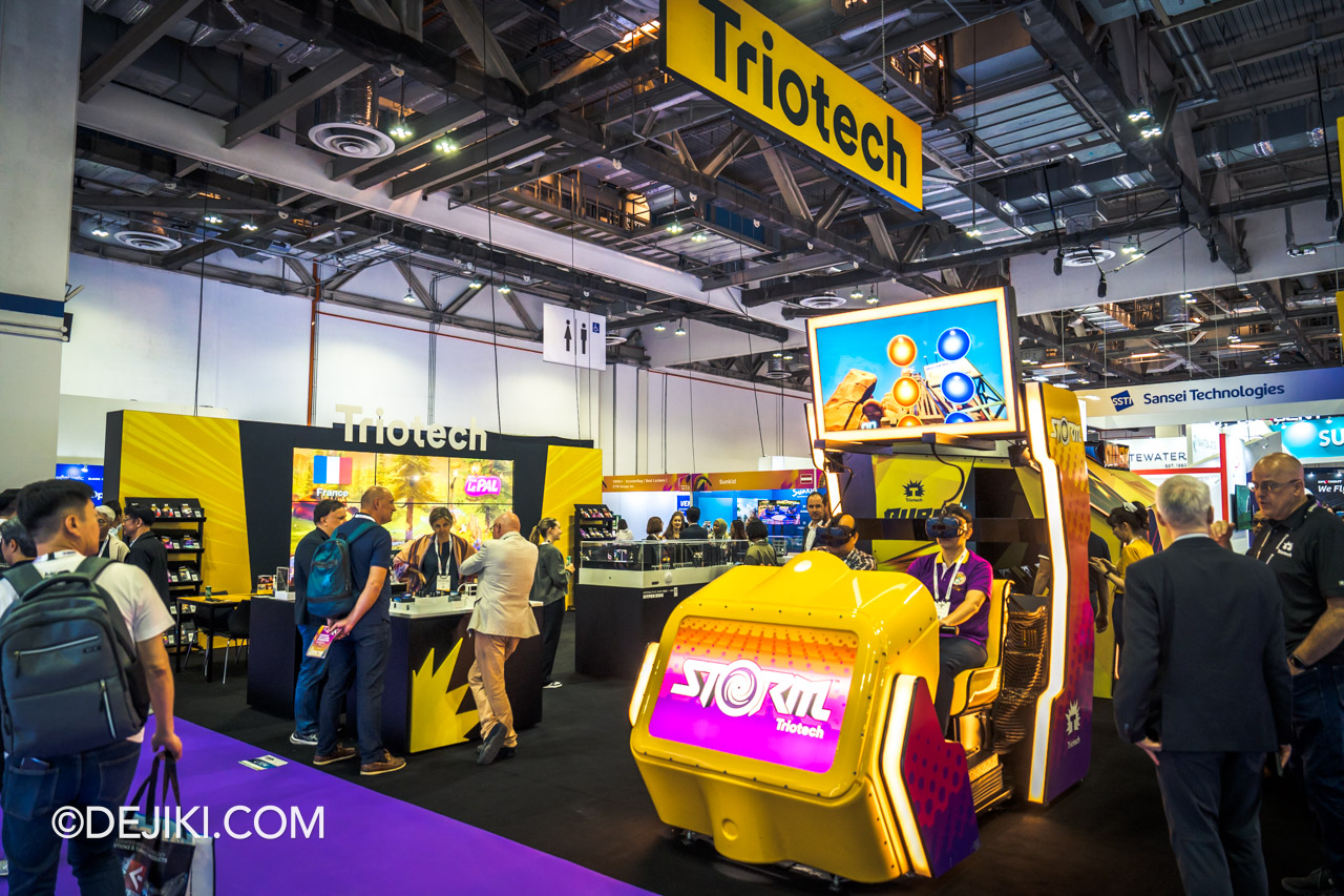 IAAPA Expo Asia 2023 at Marina Bay Sands Singapore Show Floor Triotech booth overview