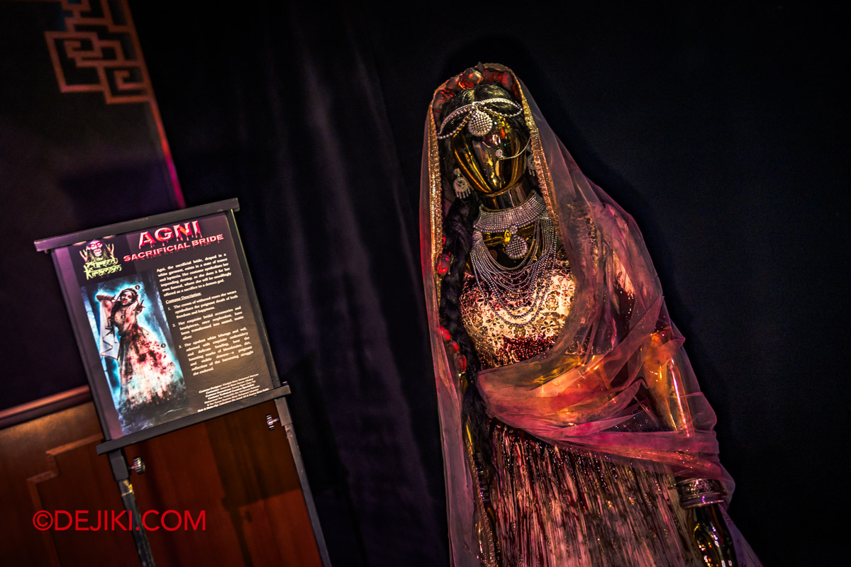 USS Halloween Horror Nights 11 BTS Media Preview Costuming Agni Sacrificial Bride at The Cursed Kiramam