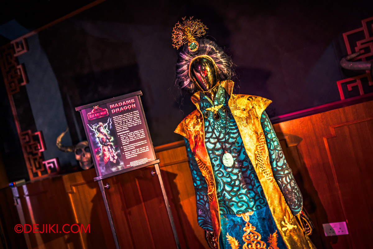 USS Halloween Horror Nights 11 BTS Media Preview Costuming Madame Dragon from Dead Mans Wharf