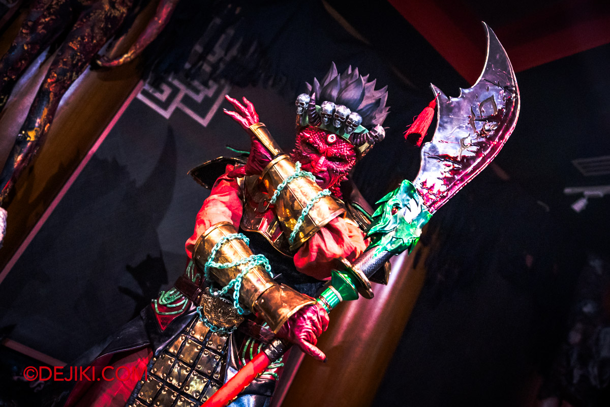 USS Halloween Horror Nights 11 BTS Media Preview Costuming and SFX Makeup King Yama from DIYU Descent Into Hell