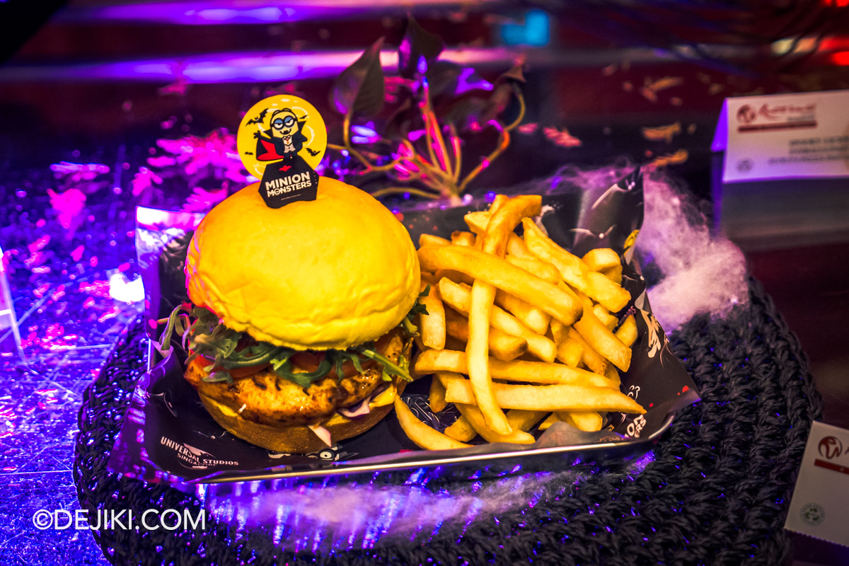 Universal Studios Singapore Park Update Trick or Thrills Day Halloween FB Update Seasonal Food around the Park Minion Halloween Chicken Burger