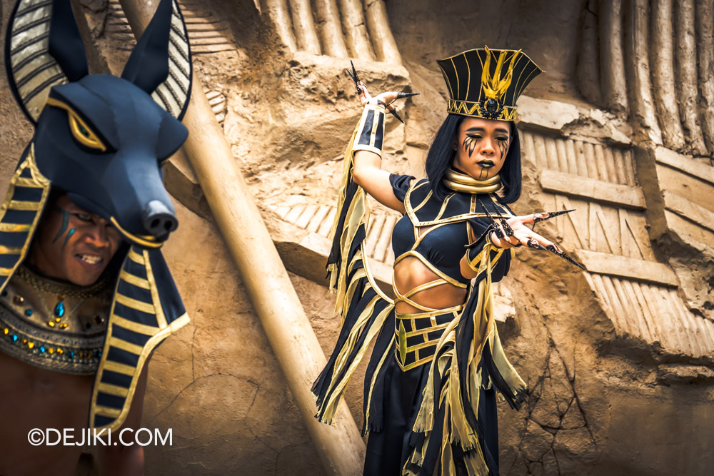 Universal Studios Singapore Park Update Trick or Thrills Day Halloween Meet and Greet The Sorceress with Anubis