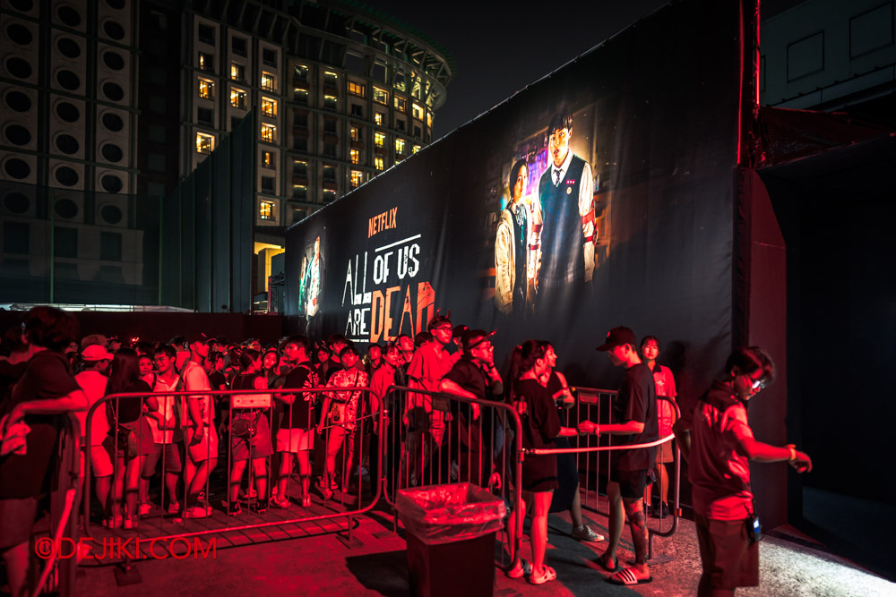 Universal Studios Singapore Halloween Horror Nights 11 RIP Tour VIP access bypassing long lines at Netflix All of Us Are Dead haunted house