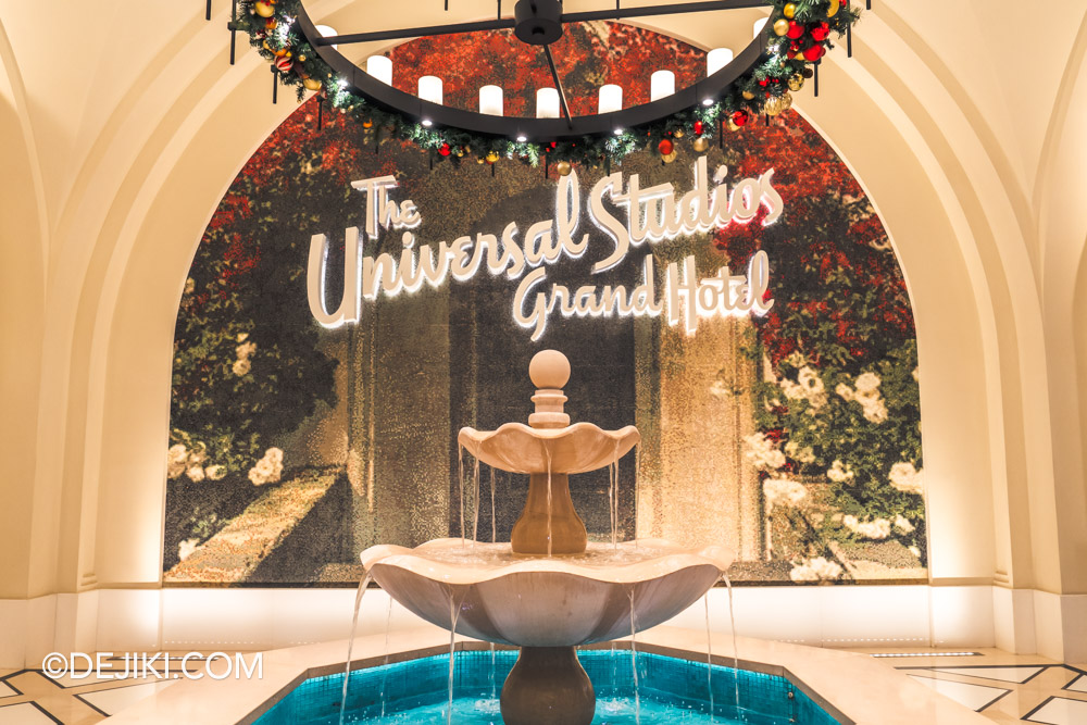 Universal Beijing Resort The Universal Studios Grand Hotel Tour Fountain at Lobby
