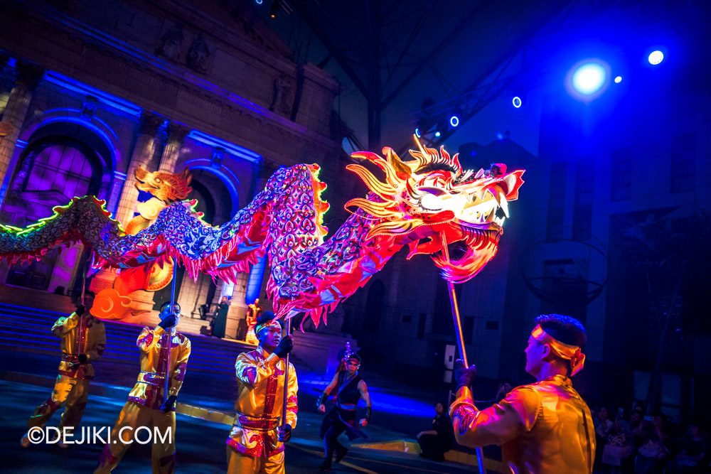 Universal Studios Singapore Chinese New Year 2024 event Dragon of Destiny night show 8 The Dragon Dancers