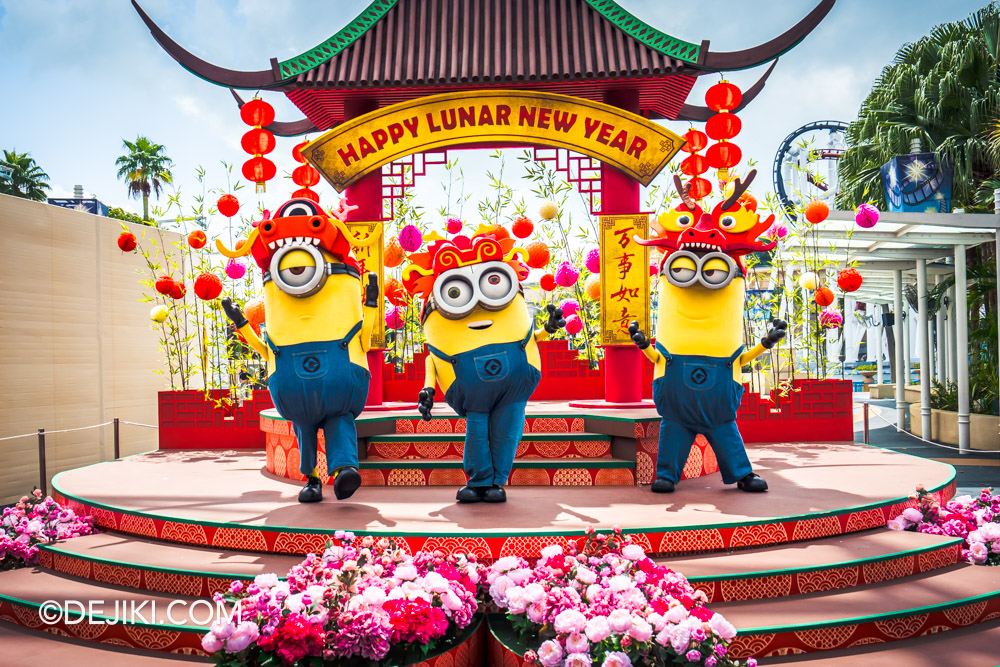 Universal Studios Singapore Chinese New Year 2024 event Meet and Greet Dragon Minions